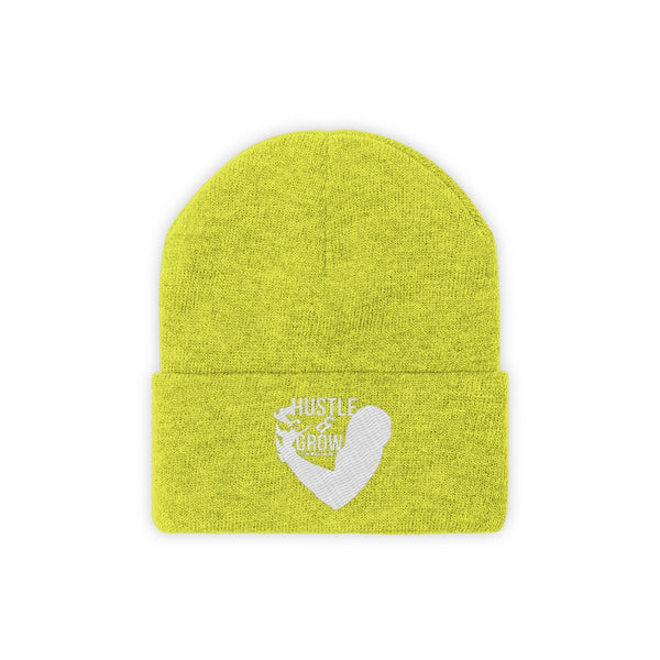 Hustle & Grow Beanie (Neon Yellow)