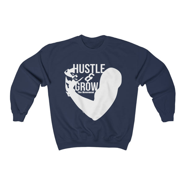 Hustle & Grow Crewneck Sweatshirt (Navy)