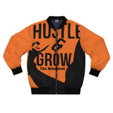 Hustle & Grow Bomber Jacket (Orange)