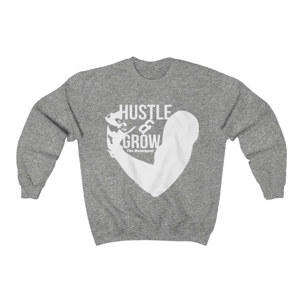 Hustle & Grow Crewneck Sweatshirt (Gray)