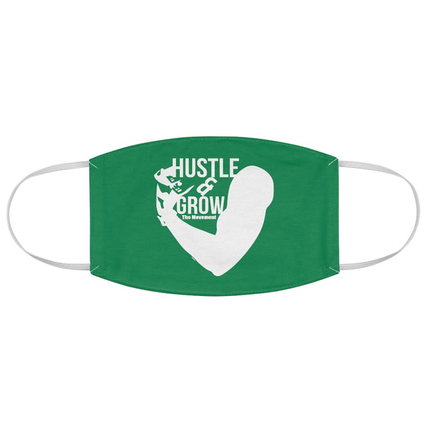 Hustle & Grow Fabric Face Mask (Green)
