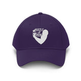 Hustle & Grow Twill Hat (Purple/White)