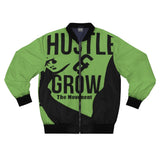 Hustle & Grow Bomber Jacket (Light Green)
