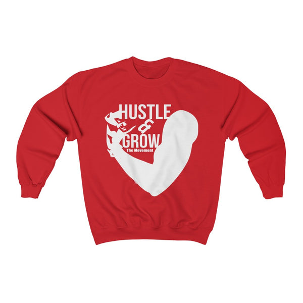 Hustle & Grow Crewneck Sweatshirt (Red)