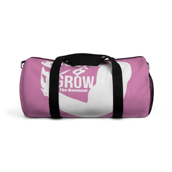 Hustle & Grow Gym Bag (Pink/White)