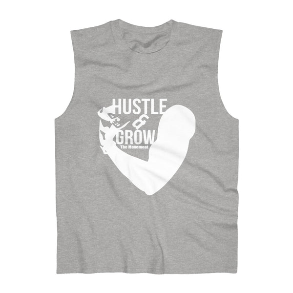 Hustle & Grow Workout Performance Tee (Gray)