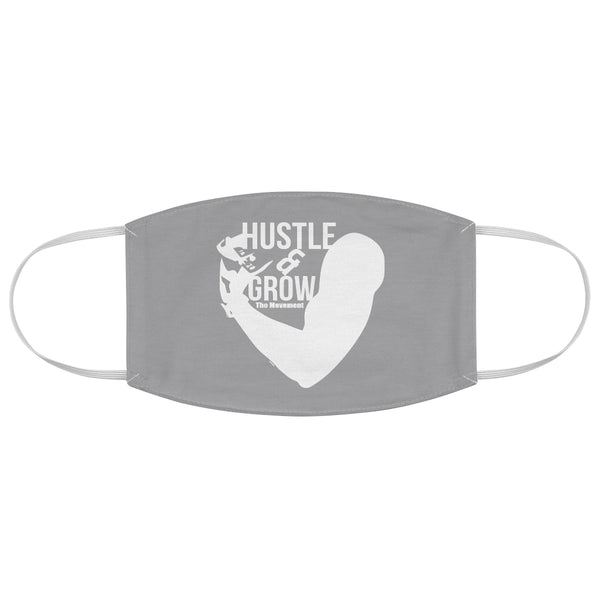 Hustle & Grow Fabric Face Mask (Gray)