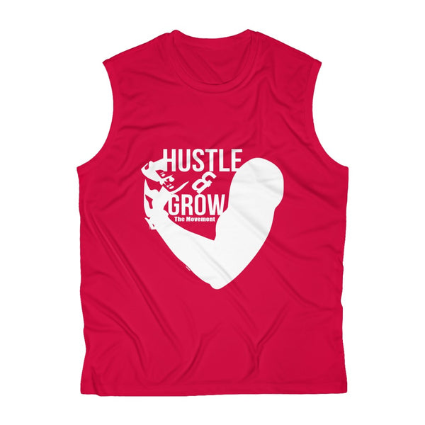 Hustle & Grow Workout Performance Tee (Red)
