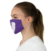 Hustle & Grow Fabric Face Mask (Purple)