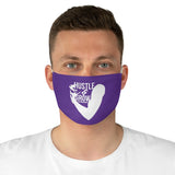 Hustle & Grow Fabric Face Mask (Purple)