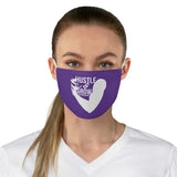 Hustle & Grow Fabric Face Mask (Purple)