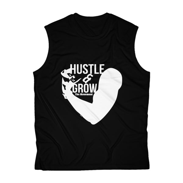 Hustle & Grow Workout Performance Tee (Black)