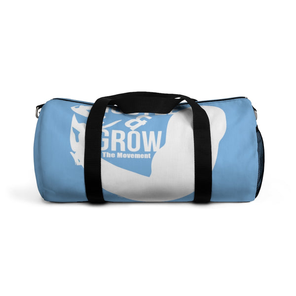 Hustle & Grow Gym Bag (Light Blue/White)