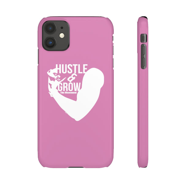 Hustle & Grow Snap Case (IPhone/Samsung Galaxy) (Pink)