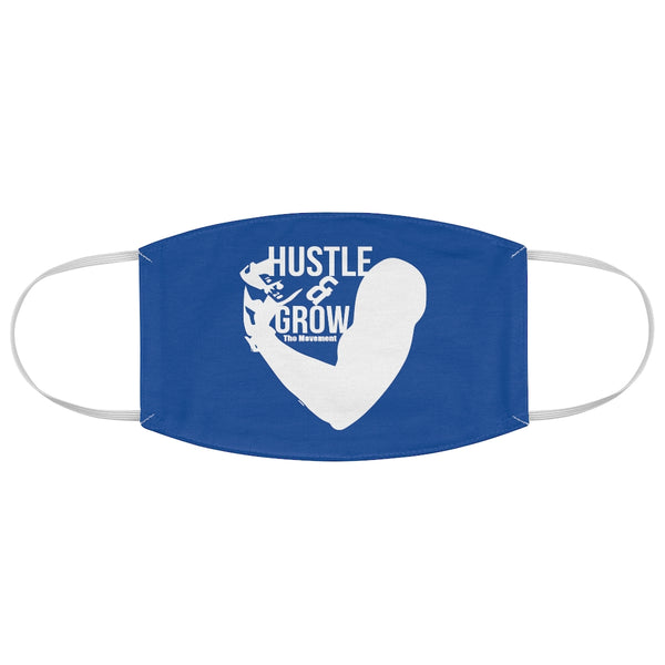 Hustle & Grow Fabric Face Mask (Blue)