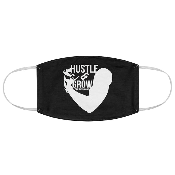 Hustle & Grow Fabric Face Mask (Black)