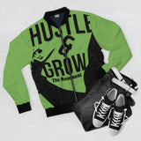 Hustle & Grow Bomber Jacket (Light Green)
