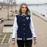 Women's Hustle & Grow Varsity Jacket (Navy)