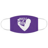 Hustle & Grow Fabric Face Mask (Purple)