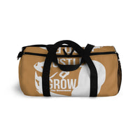 Hustle & Grow Gym Bag (Gold/White)