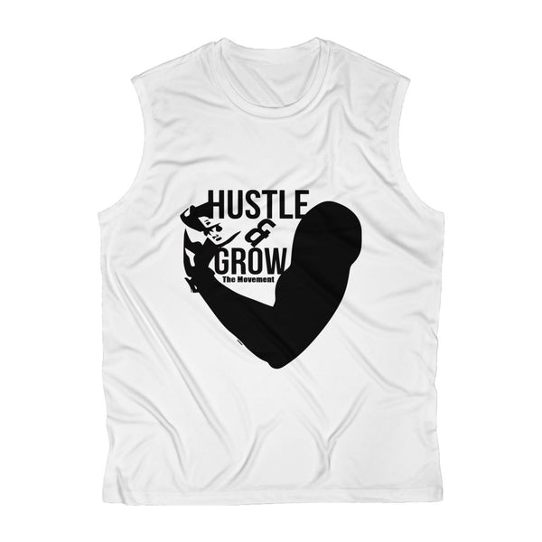 Hustle & Grow Workout Performance Tee (White)