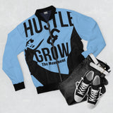 Hustle & Grow Bomber Jacket (Light Blue)