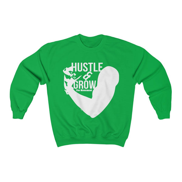 Hustle & Grow Crewneck Sweatshirt (Irish Green)
