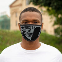 Hustle & Grow Face Mask (Dark Gray)